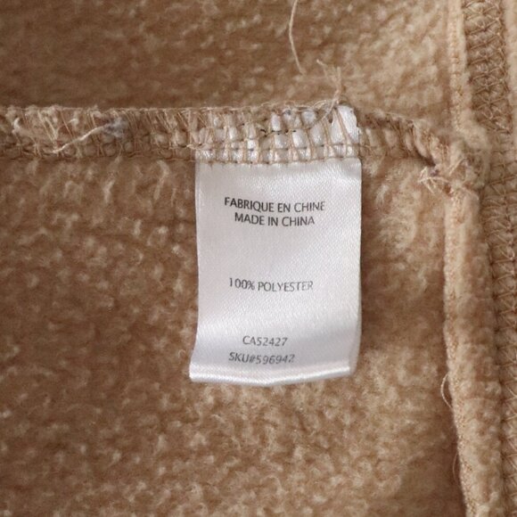 Vntg Classic Editions Sz Lrg Cream Embroidered Bird Buttoned Fleece Cardigan - Picture 13 of 14